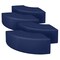 Regency Aurora Curved Vinyl Ottoman (Set of 4)- Naval Blue N6265NB4PK - alternate 3